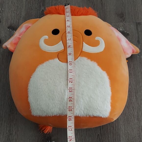 Squishmallows "Wilbie" the Orange Woolly Mammoth - 16 in - Picture 5 of 5